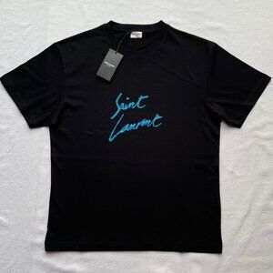 SAINT LAURENT MEN'S CASUAL COTTON T-SHIRT XLARGE